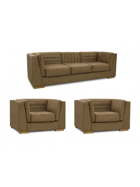 Sofa set HOBEL SOFT  3+1+1 KENYA LATTE (3) 
