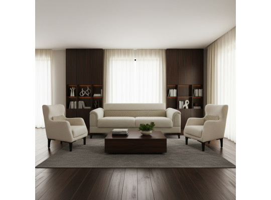 Sofa set HOBEL STONE 3+1+1 CREAM BEATTO 1065/ BUKLE 4/INFINITY 103 (3) 