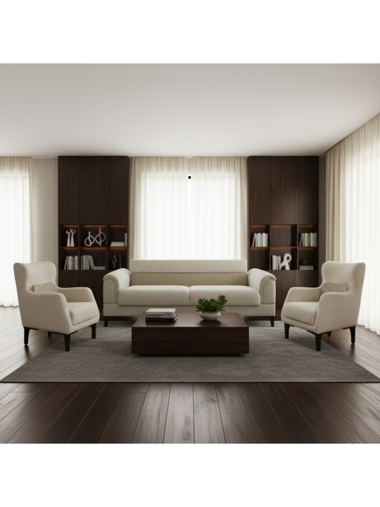 Հավաքածու HOBEL STONE 3+1+1 CREAM BEATTO 1065/ BUKLE 4/INFINITY 103 (3) 