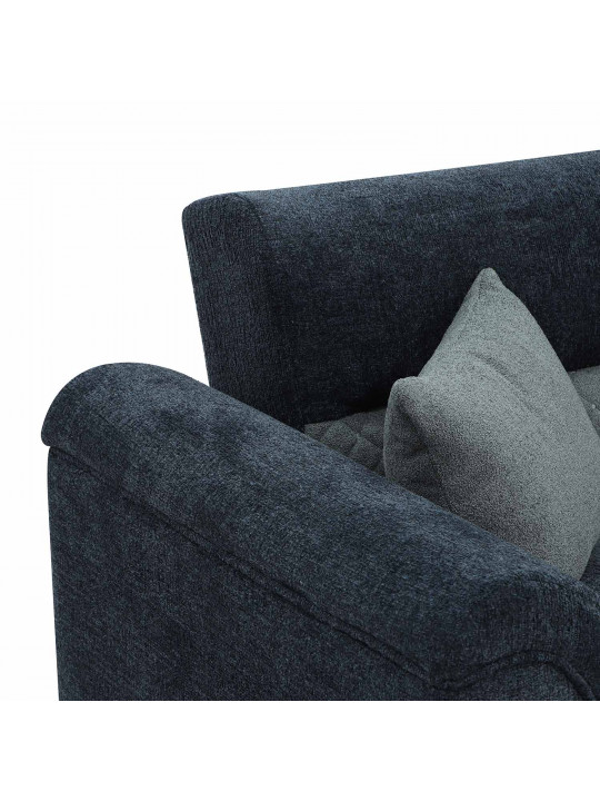 Sofa set HOBEL STONE 3+1+1 DARK BLUE BEATTO 1053/GREY BUKLE 11 (3) 