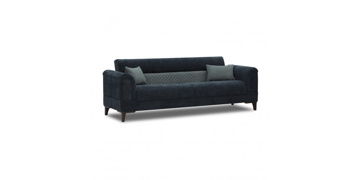 Sofa HOBEL STONE 3 DARK BLUE BEATTO 1053/GREY BUKLE 11 (1) 