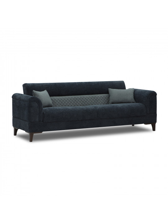 Sofa set HOBEL STONE 3+1+1 DARK BLUE BEATTO 1053/GREY BUKLE 11 (3) 