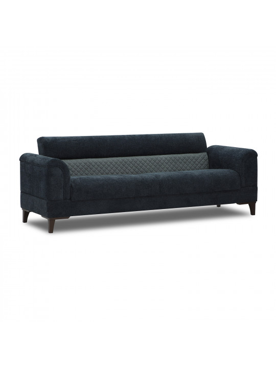 Sofa set HOBEL STONE 3+1+1 DARK BLUE BEATTO 1053/GREY BUKLE 11 (3) 