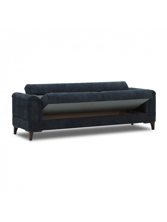 Sofa set HOBEL STONE 3+1+1 DARK BLUE BEATTO 1053/GREY BUKLE 11 (3) 