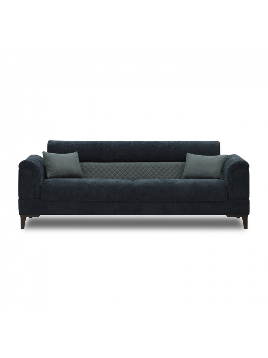 Sofa set HOBEL STONE 3+1+1 DARK BLUE BEATTO 1053/GREY BUKLE 11 (3) 