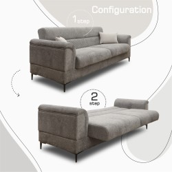 Гарнитур HOBEL STONE 3+1+1 F/R GRAY BEATTO 1036/ FOREVER 910 (4) 