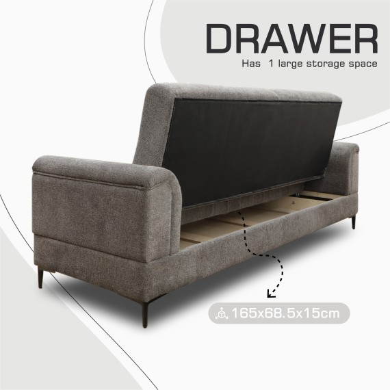 Sofa set HOBEL STONE 3+1+1 F/R GRAY BEATTO 1036/ FOREVER 910 (4) 