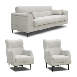 Гарнитур HOBEL STONE 3+1+1 F/R CREAM BEATTO 1069/ FOREVER 910 (4) 