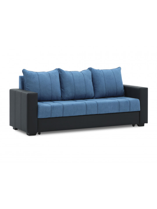 Sofa set HOBEL TEO  3+1+1 BLACK 4503/BLUE BREEZE 23 (4) 