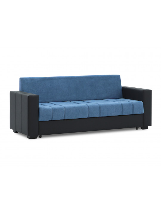 Sofa set HOBEL TEO  3+1+1 BLACK 4503/BLUE BREEZE 23 (4) 