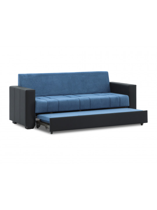 Sofa set HOBEL TEO  3+1+1 BLACK 4503/BLUE BREEZE 23 (4) 