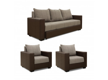 Sofa set HOBEL TEO  3+1+1 COFFEE V460/ CAPPUCCINO SCANDI 19 (4) 