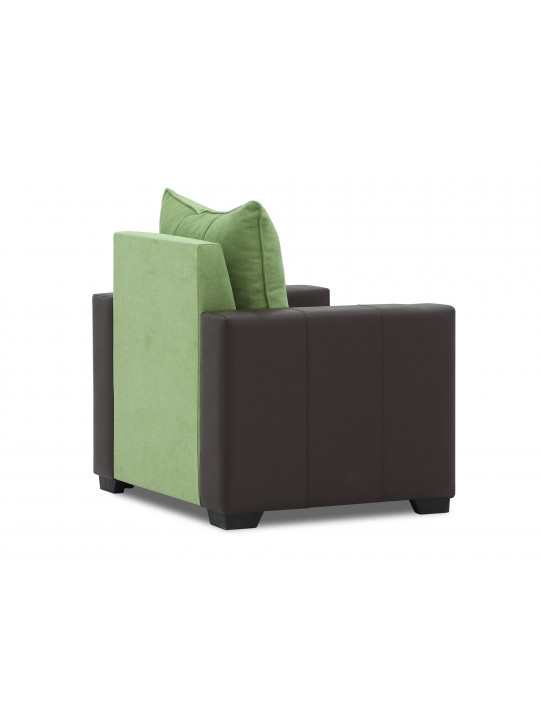 Sofa set HOBEL TEO  3+1+1 COFFEE V460/GREEN BREEZE 15 (4) 