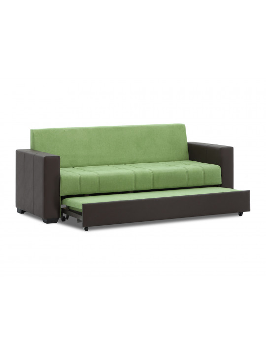 Sofa set HOBEL TEO  3+1+1 COFFEE V460/GREEN BREEZE 15 (4) 