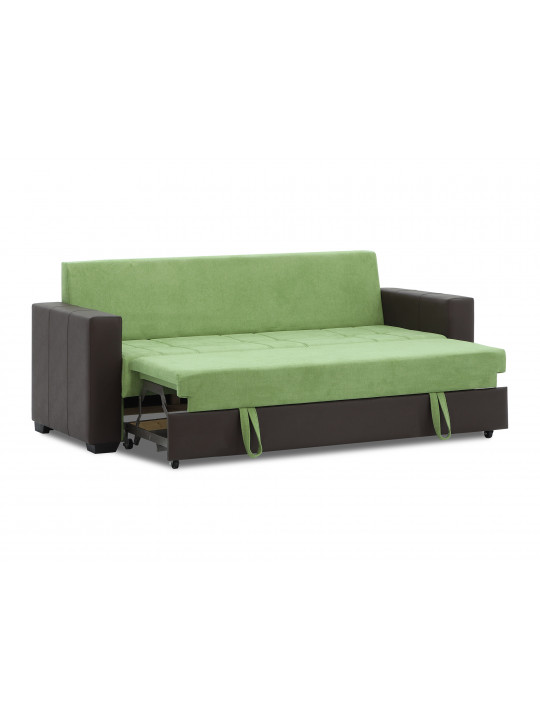 Sofa set HOBEL TEO  3+1+1 COFFEE V460/GREEN BREEZE 15 (4) 