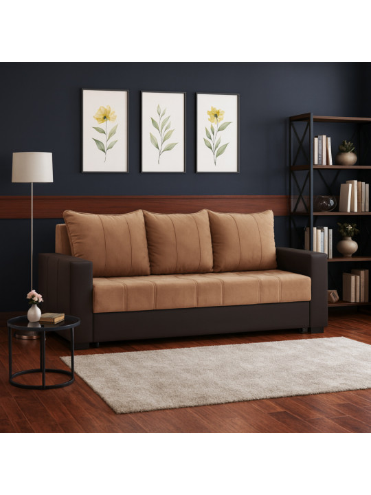 Բազմոց HOBEL TEO COFFEE V460/ LIGHT BROWN VIVALDI 20 (2) 