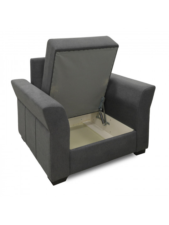 Гарнитур HOBEL TEXAS 3+1+1 DARK GREY SCANDI 22 (6) 
