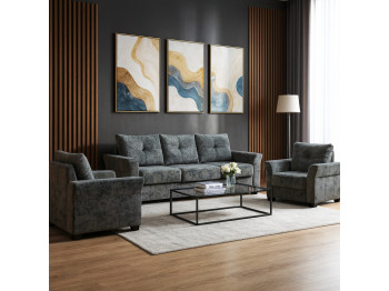 Sofa set HOBEL TEXAS 3+1+1 D/P GREY MONACO 14 (6) 