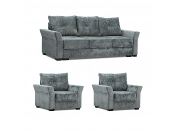 Гарнитур HOBEL TEXAS 3+1+1 D/P GREY MONACO 14 (6) 