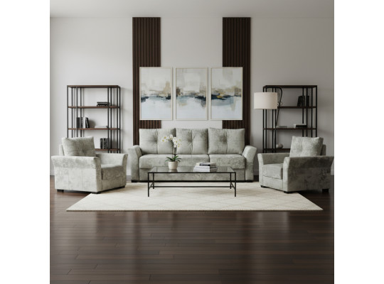 Sofa set HOBEL TEXAS 3+1+1 D/P LIGHT CAPPUCCINO MONACO 4 (6) 