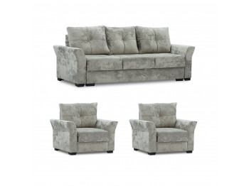 Гарнитур HOBEL TEXAS 3+1+1 D/P LIGHT CAPPUCCINO MONACO 4 (6) 