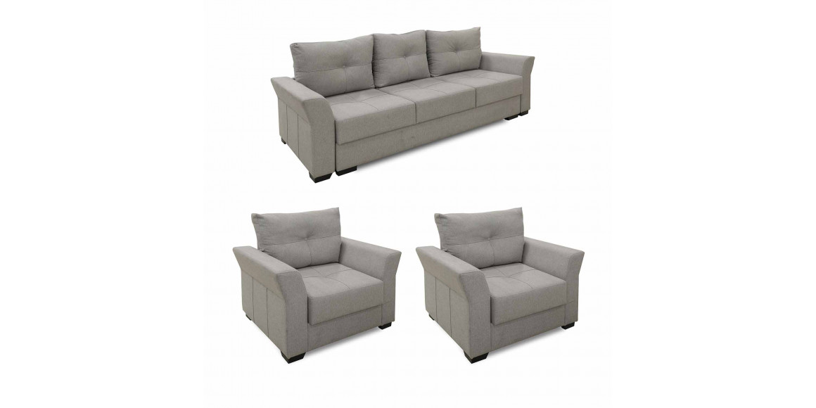 Sofa set HOBEL TEXAS 3+1+1 GREY SCANDI 18 (6) 