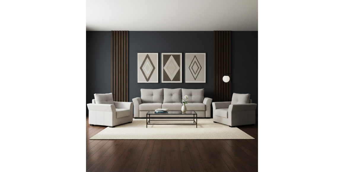 Հավաքածու HOBEL TEXAS 3+1+1 GREY SCANDI 18 (6) 