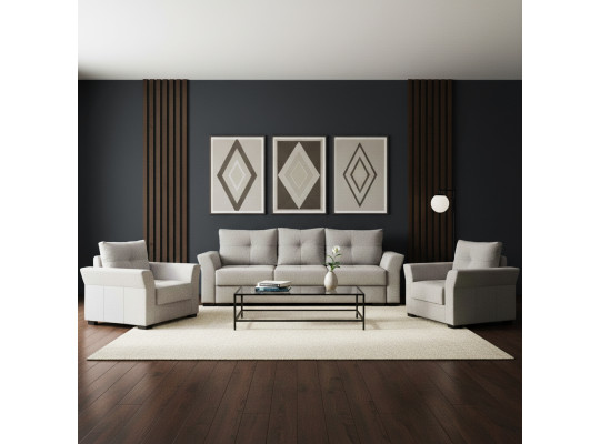 Sofa set HOBEL TEXAS 3+1+1 GREY SCANDI 18 (6) 