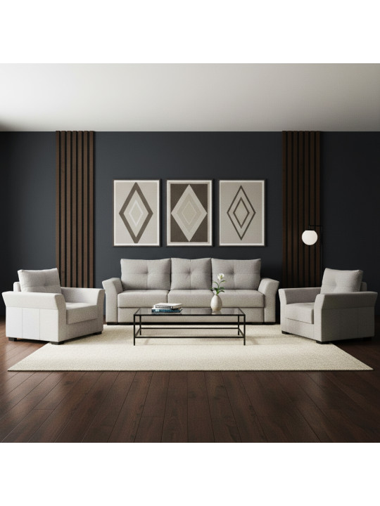 Հավաքածու HOBEL TEXAS 3+1+1 GREY SCANDI 18 (6) 