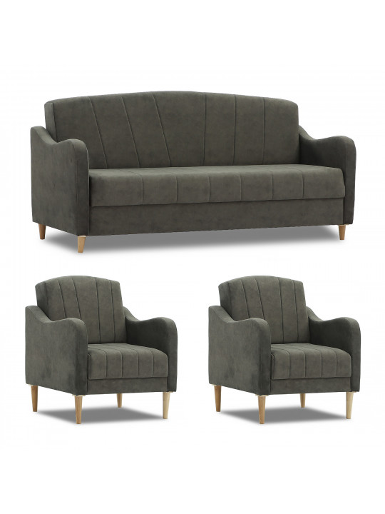 Sofa set HOBEL UTA 3+1+1 DRAK BROWN JAGUAR 18 (4) 