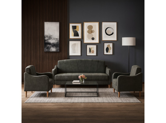 Sofa set HOBEL UTA 3+1+1 DRAK BROWN JAGUAR 18 (4) 