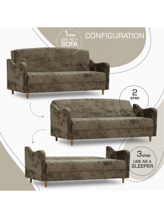 Հավաքածու HOBEL UTA 3+1+1 F/R BROWN MONACO 5 (4) 