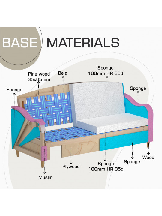 Հավաքածու HOBEL UTA 3+1+1 F/R BROWN MONACO 5 (4) 