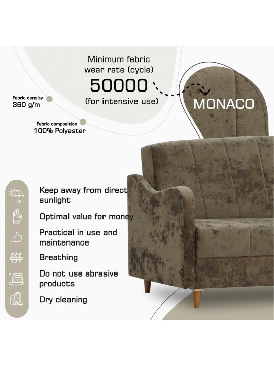 Հավաքածու HOBEL UTA 3+1+1 F/R BROWN MONACO 5 (4) 