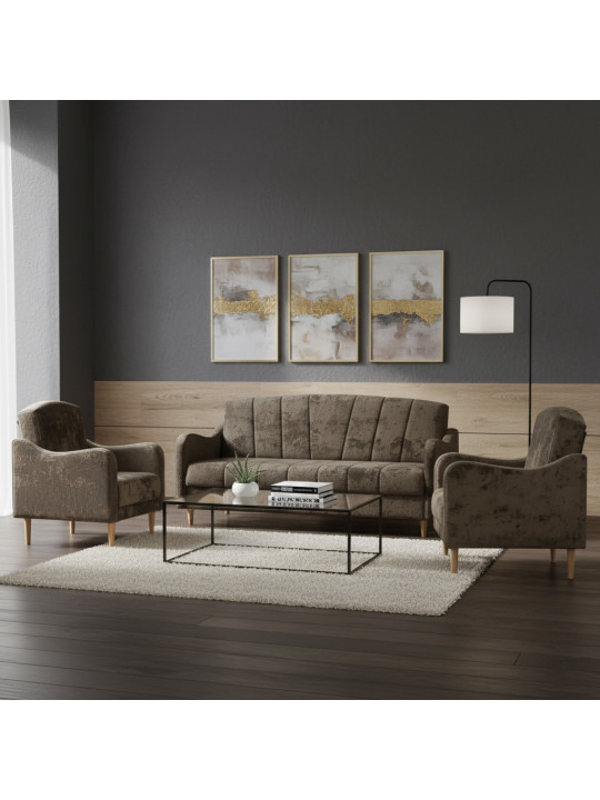 Հավաքածու HOBEL UTA 3+1+1 F/R BROWN MONACO 5 (4) 