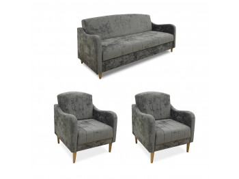 Sofa set HOBEL UTA 3+1+1 GREY MONACO 14 (4) 
