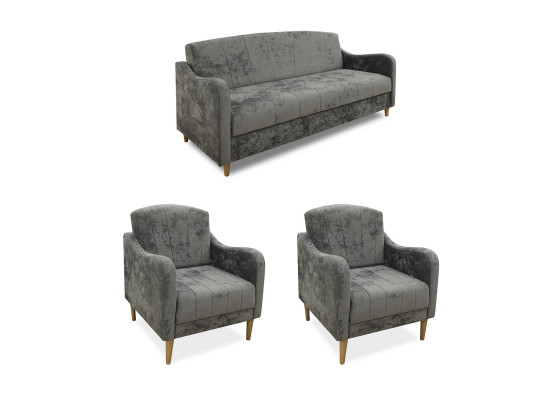 Sofa set HOBEL UTA 3+1+1 GREY MONACO 14 (4) 