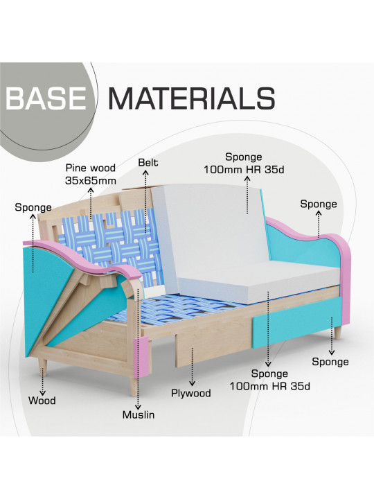 Гарнитур HOBEL UTA 3+1+1 GREY MONACO 14 (4) 