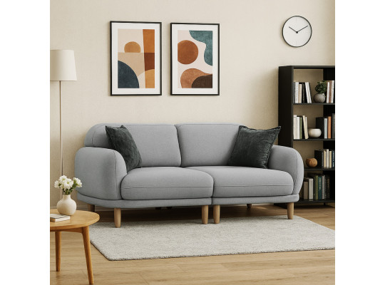 Диван HOBEL ALYASKA 2 GREY BUKLE 8/ NIAGARA GREY (2) 