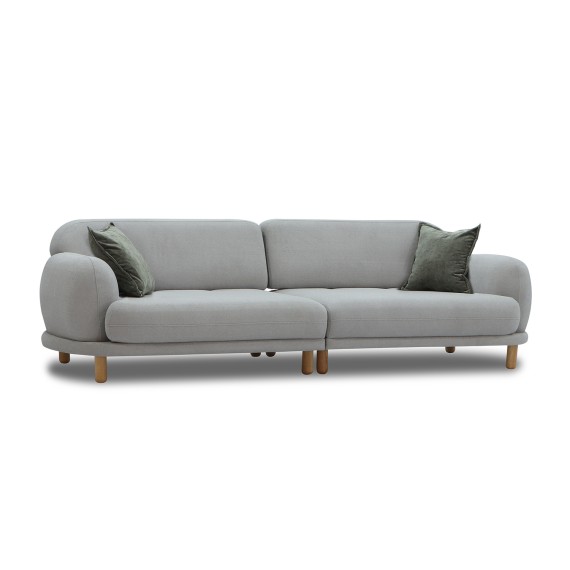 Диван HOBEL ALYASKA 3 GREY BUKLE 8/ NIAGARA GREY (2) 