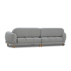 Диван HOBEL ALYASKA 3 GREY BUKLE 8/ NIAGARA GREY (2) 