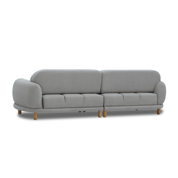 Диван HOBEL ALYASKA 3 GREY BUKLE 8/ NIAGARA GREY (2) 