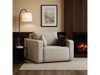 Armchair HOBEL AMANDA GREY AMAZON 5/ NIAGARA LIGHT GREY/ NIAGARA BROWN (4) 