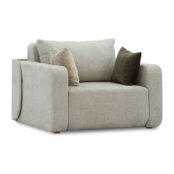 Armchair HOBEL AMANDA GREY AMAZON 5/ NIAGARA LIGHT GREY/ NIAGARA BROWN (4) 
