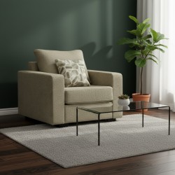 Sofa HOBEL ANGEL 1 LIGHT BROWN AMAZON 2 / GANZA 1009 (1) 