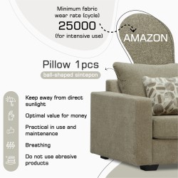 Sofa HOBEL ANGEL 1 LIGHT BROWN AMAZON 2 / GANZA 1009 (1) 
