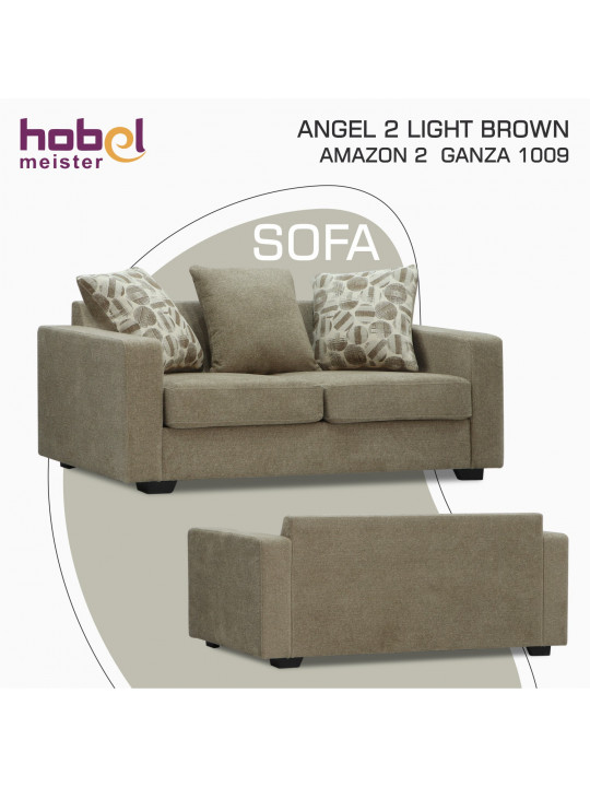 Բազմոց HOBEL ANGEL 2 LIGHT BROWN AMAZON 2 / GANZA 1009 (1) 