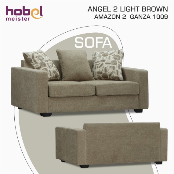 Диван HOBEL ANGEL 2 LIGHT BROWN AMAZON 2 / GANZA 1009 (1) 