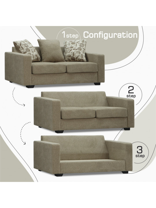 Բազմոց HOBEL ANGEL 2 LIGHT BROWN AMAZON 2 / GANZA 1009 (1) 