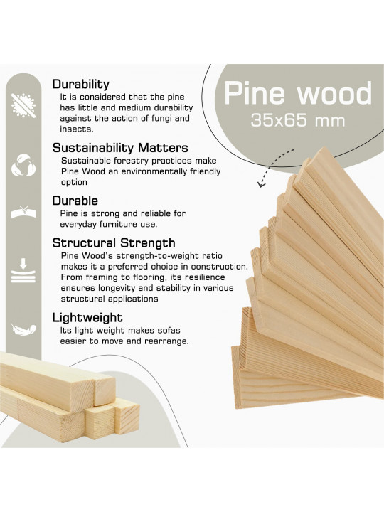 Բազմոց HOBEL ANGEL 2 LIGHT BROWN AMAZON 2 / GANZA 1009 (1) 